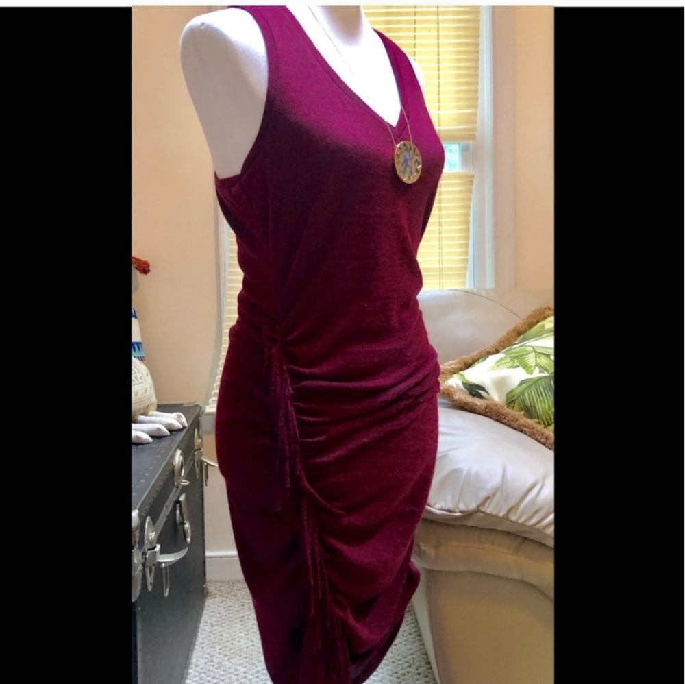 Sexy Fringe light knit body con dress
